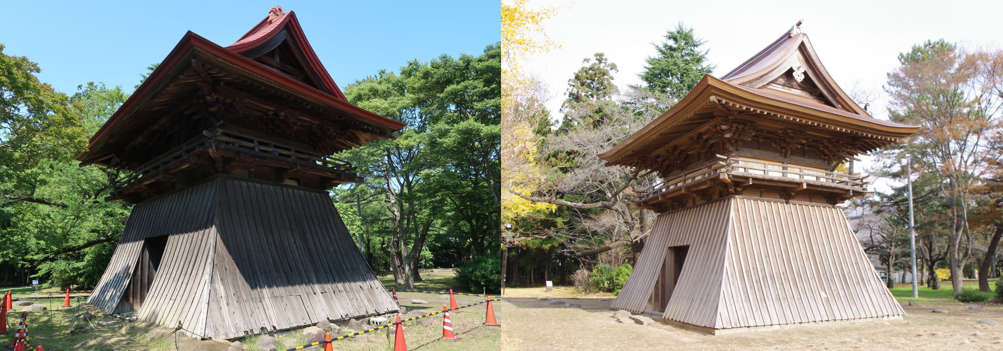 陸奥国分寺　鐘楼堂　初夏,秋